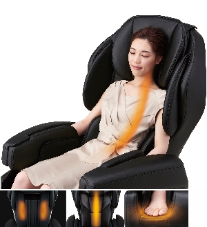 ИК-прогрев спины и стоп - Массажное кресло Fujiiryoki JP-2000 Smoke-Beige